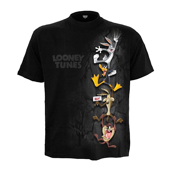 Spiral Direct Unisex Vuxen Hängande Melodier Looney Tunes Kortärmad T-Shirt Black XXL