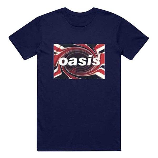 Oasis Unisex Union Jack T-shirt XXL Marinblå Navy Blue XXL