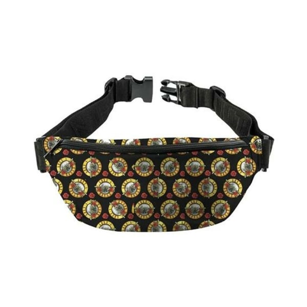 RockSax Guns N Roses All-Over Print Bum Bag One Size Black/Yell Black/Yellow/Red One Size
