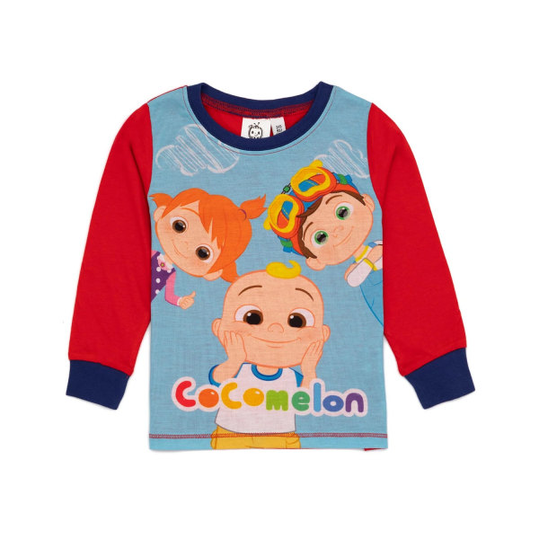 Cocomelon Boys Long Pyjamas Set 18-24 månader Röd/Blå Red/Blue 18-24 Months