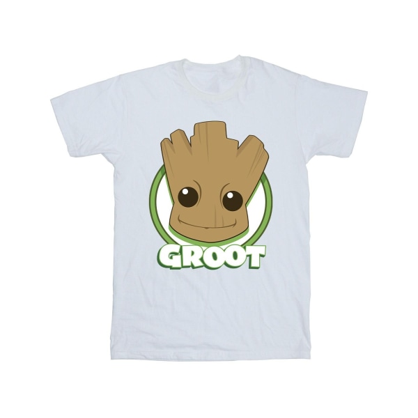 Guardians Of The Galaxy Girls Groot Badge T-shirt i bomull 5-6 Ye White 5-6 Years