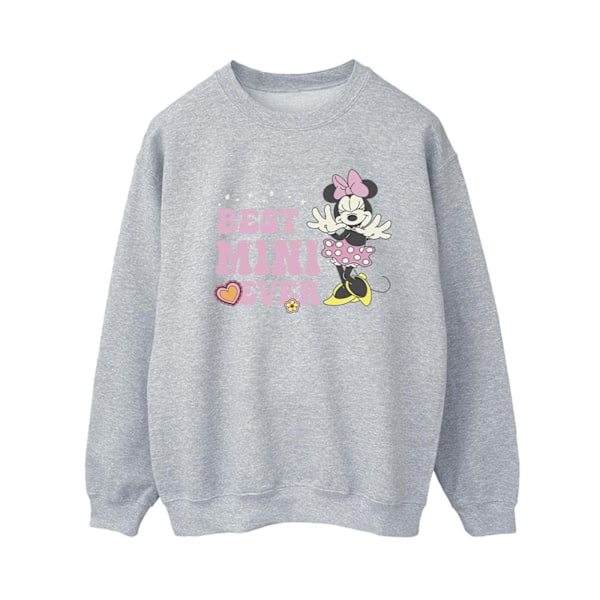 Disney Womens/Ladies Best Mini Ever Sweatshirt S Sports Grey Sports Grey S