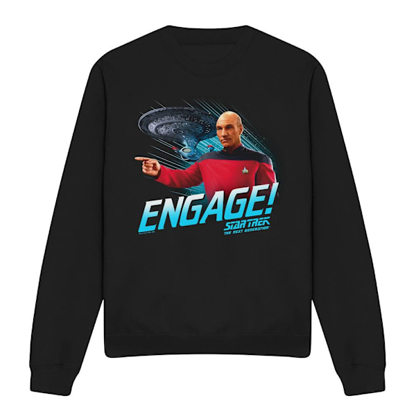 Star Trek Unisex Vuxen Engage Sweatshirt S Svart Black S