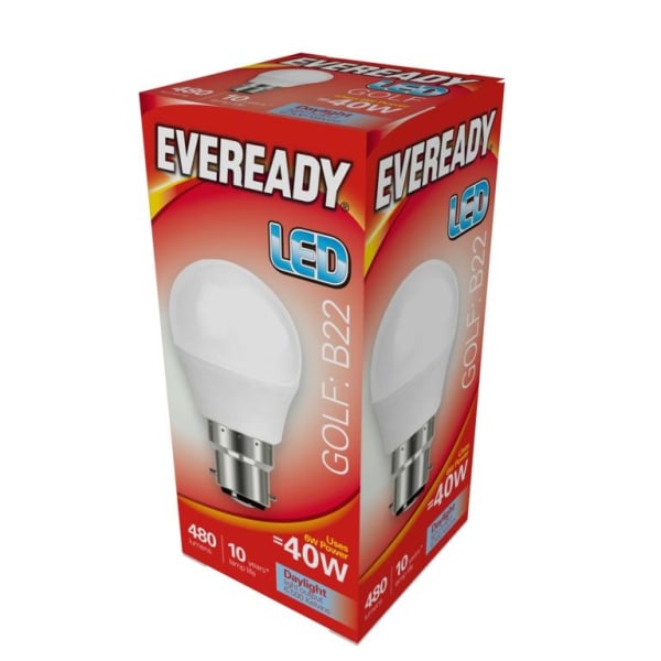 Eveready LED B22 Golflampa 6w dagsljus Daylight 6w