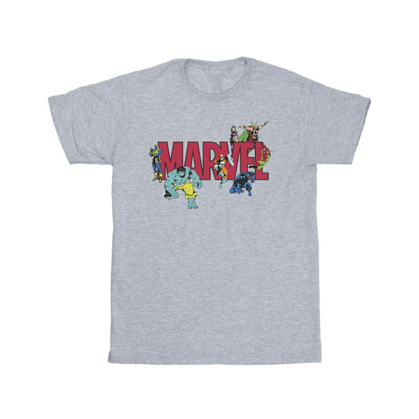 Marvel Comics-figurer T-shirt XXL Sports Grey för män Sports Grey XXL