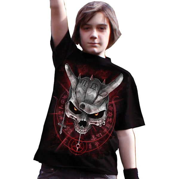 Spiral Direct Barn/Kids Never Too Loud T-shirt 7-8 År B Black 7-8 Years