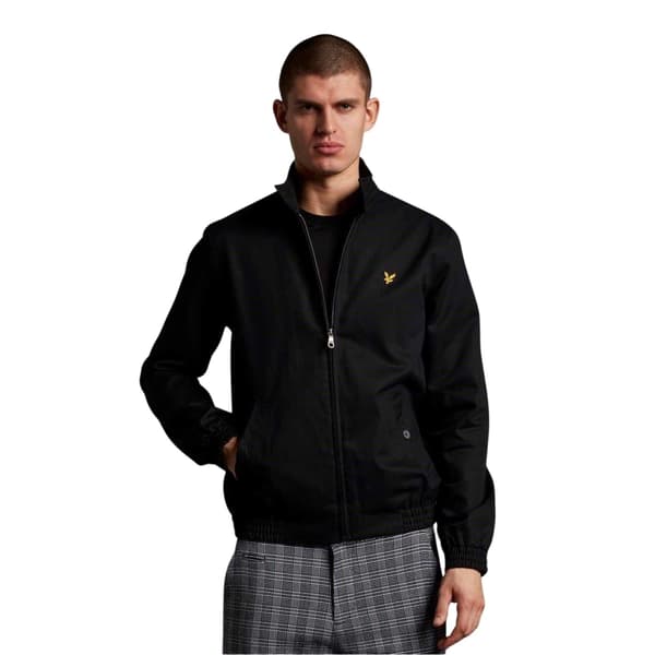 Lyle & Scott Harringtonjacka för män M Svart Black M