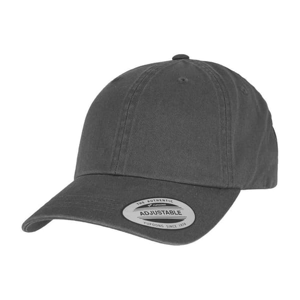 Flexfit Garment Washed Low Profile Baseballkeps En Storlek Grå Grey One Size