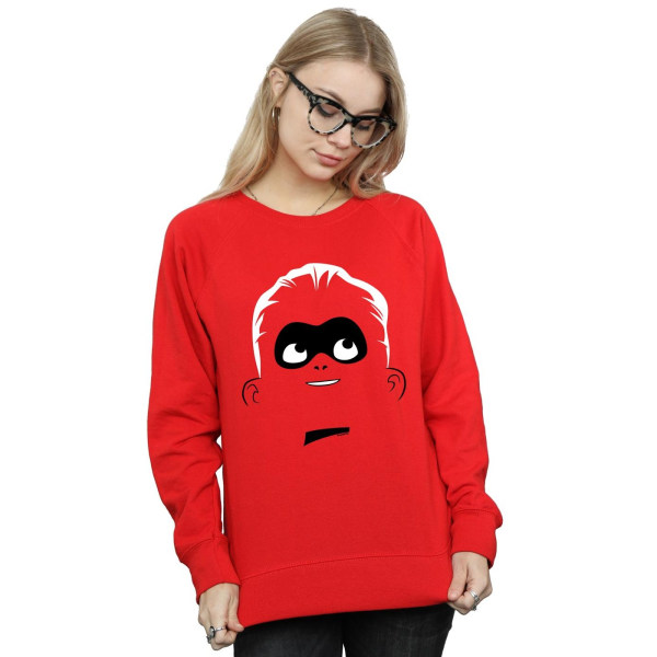 Disney Womens/Ladies Incredibles 2 Dash Face Sweatshirt XL Röd Red XL
