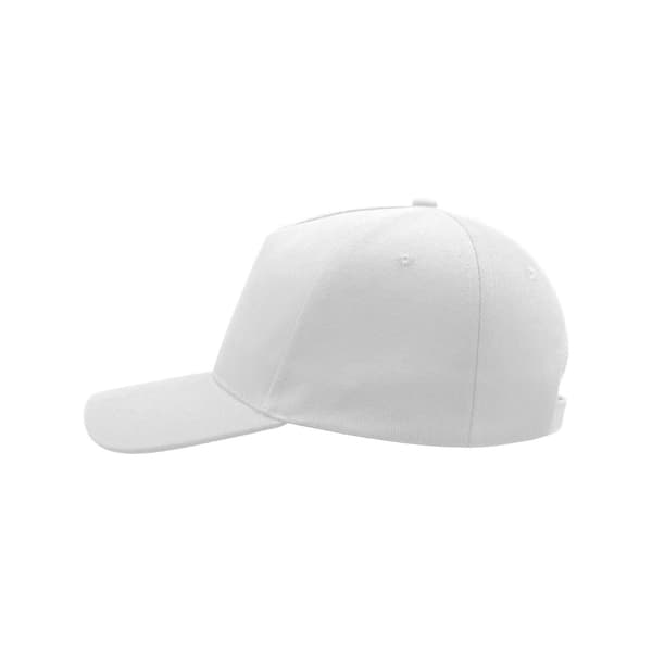 Atlantis Liberty Five Buckle Heavy Brush Cotton 5 Panel Cap One White One Size