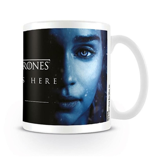 Game of Thrones Winter Is Here Daenerys Mugg En Storlek Vit/Blå White/Blue/Black One Size