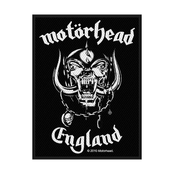 Motorhead England Patch One Size Black Black One Size
