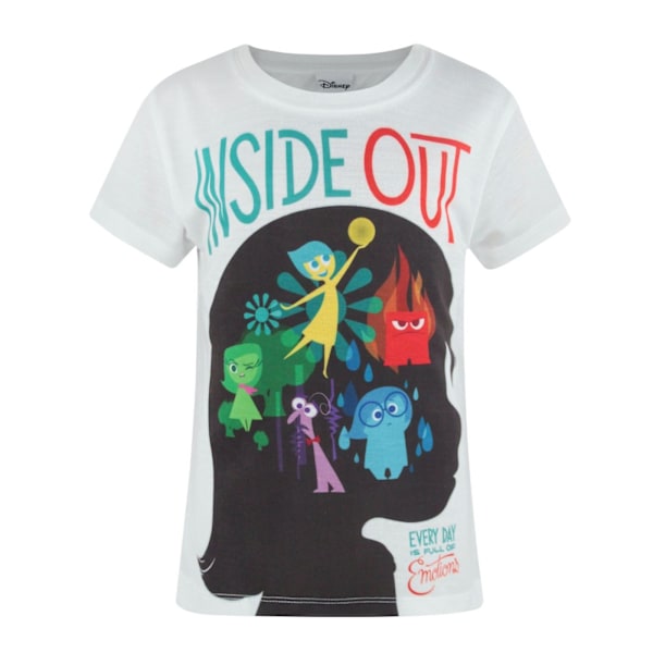 Inside Out Officiell Sublimering T-shirt för flickor 5-6 år White 5-6 Years