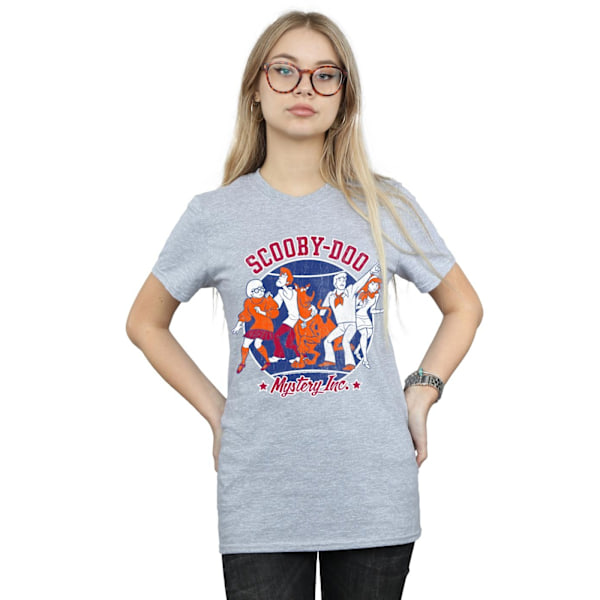 Scooby Doo Dam/Damer Collegiate Circle Bomull Boyfriend T-Shirt XXL Sports Grey Sports Grey XXL