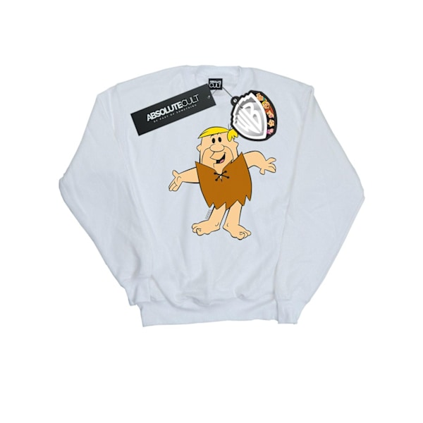 The Flintstones Dam/Damer Barney Rubble Klassisk Pose Sweatshirt White L