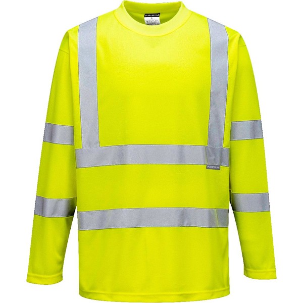 Portwest Hi-Vis långärmad T-shirt L Gul Yellow L