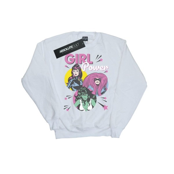 Marvel Comics Dam/Dam Girl Power Sweatshirt XL Vit White XL