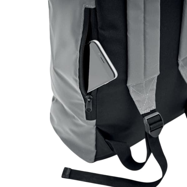 MidOcean Bright Rollpack Rulltopp Reflekterande Ryggsäck One Size Matt Silver One Size