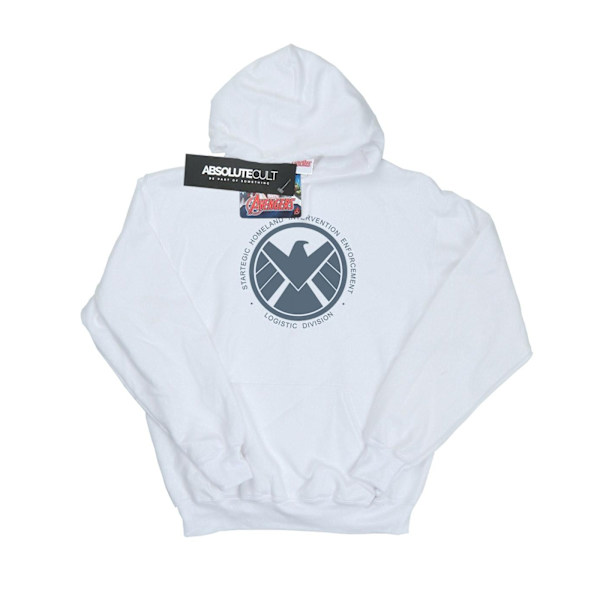 Marvel Mens Agents Of SHIELD Logistics Division Hoodie 4XL Vit White 4XL