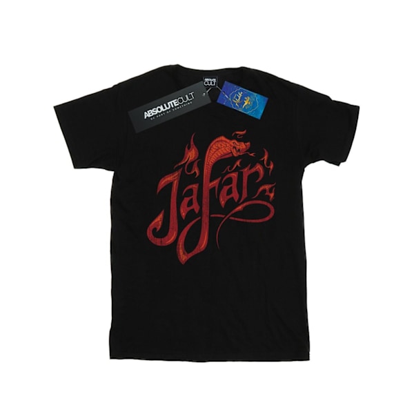 Disney Boys Aladdin Movie Jafar Flames Logo T-Shirt 9-11 år Black 9-11 Years