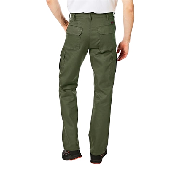 Lee Cooper Herr Cargo Byxor 36S Khaki Grön Khaki Green 36S