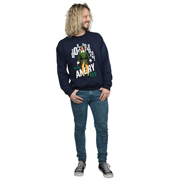 Elf Herr Angry Elf Sweatshirt L Marinblå Navy Blue L