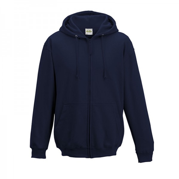 Awdis Plain Mens Hooded Full Zip Hoodie / Zoodie 4XL New French New French Navy 4XL