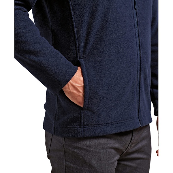 Premier Herr Recyclight Microfleece Full Zip Jacka 4XL Marinblå Navy 4XL