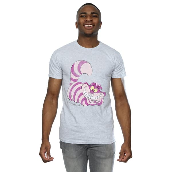 Alice i Underlandet Cheshire Cat Bomull T-shirt S Heather Heather Grey S