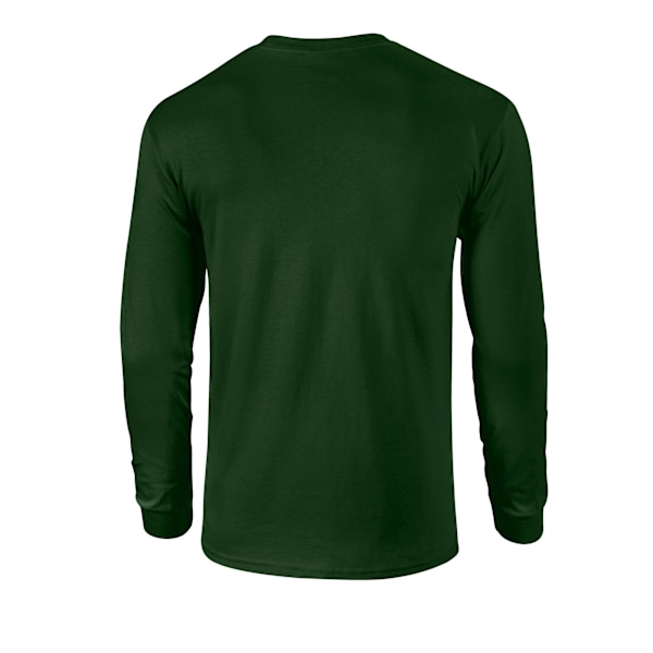 Gildan Unisex Adult Ultra Cotton Long-Sleeved T-Shirt XL Forest Forest Green XL