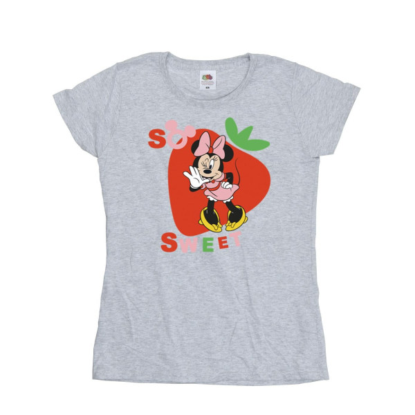 Disney Dam/Dam Minnie Mouse So Sweet Strawberry Cotton T- Sports Grey XL