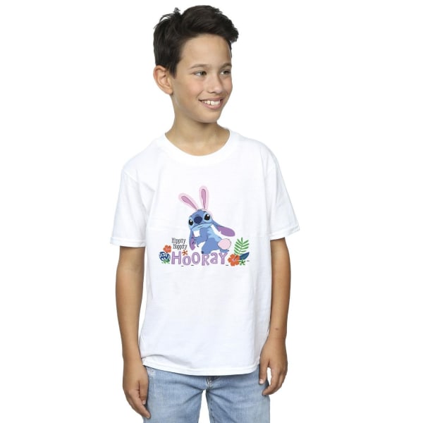 Disney Boys Lilo & Stitch Hippity Hop Stitch T-shirt 12-13 år White 12-13 Years