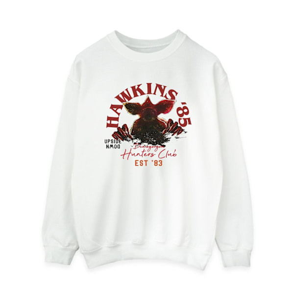 Netflix Dam/Kvinnor Stranger Things Hunters Club Sweatshirt X White XL