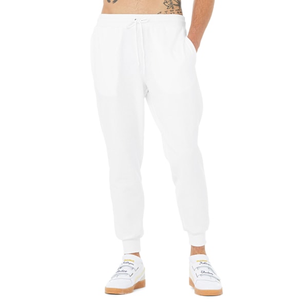 Bella + Canvas Unisex Jogger Sweatpants XS Vit White XS