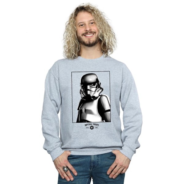 Star Wars Herr Imperial Troops Sweatshirt M Sports Grey Sports Grey M