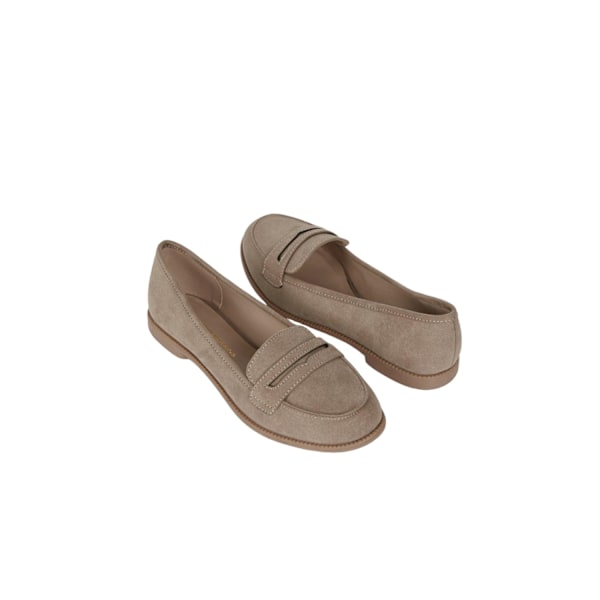 Dorothy Perkins Dam/Damer Lara Penny Strap Loafers 5 UK Taupe Taupe 5 UK