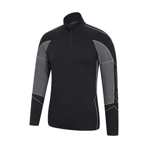 Mountain Warehouse Mens Quiver II Seamless Base Layer Top XS-S Black XS-S