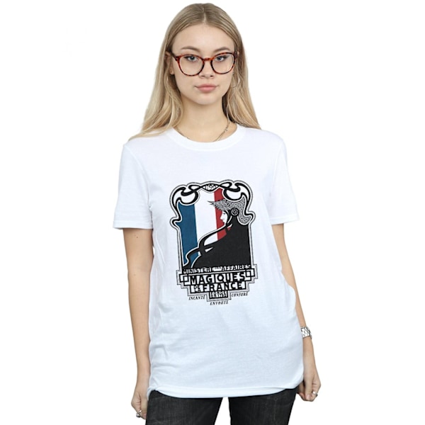 Fantastic Beasts Dam/Damer Magiques De La France Bomull Boyfriend T-shirt White S