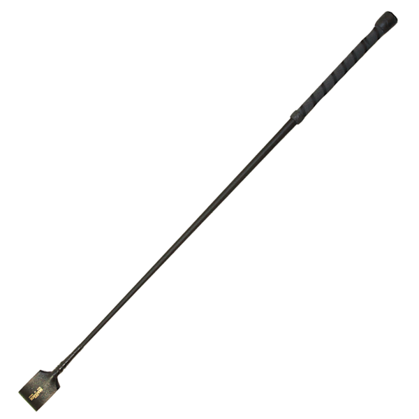 MacTack ridpiska med läderhållare nr 3, 26 tum, svart Black 26 inches