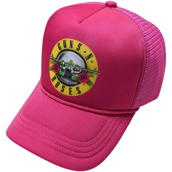 Guns N Roses Unisex Vuxen Circle Mesh Logo Baseball Cap One Siz Pink One Size