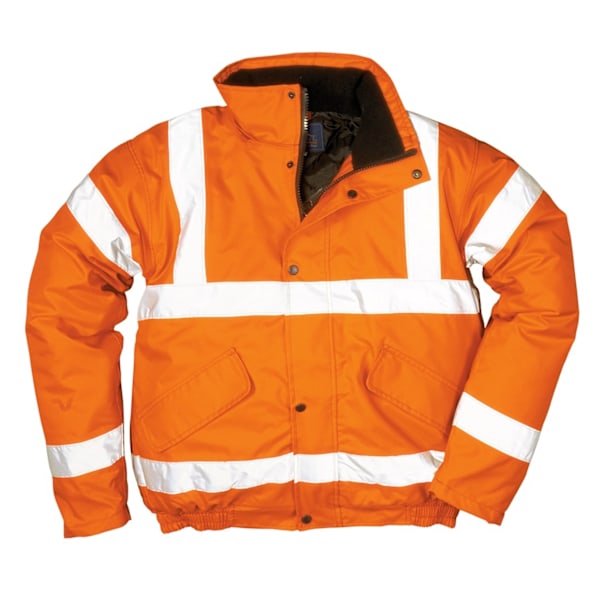Portwest Herr Hi-Vis Säkerhetsarbetskläder Bomberjacka GO/RT L Orange Orange L