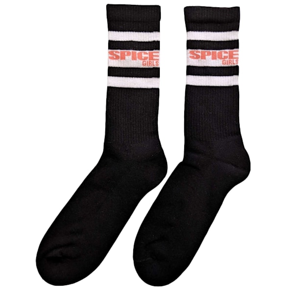Spice Girls Unisex Adult Stripe Logo Socks 7 UK-11 UK Svart/Vit Black/White 7 UK-11 UK