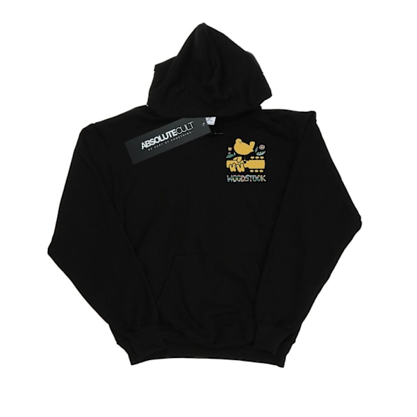 Woodstock Mens Breast Logo Hoodie M Svart Black M