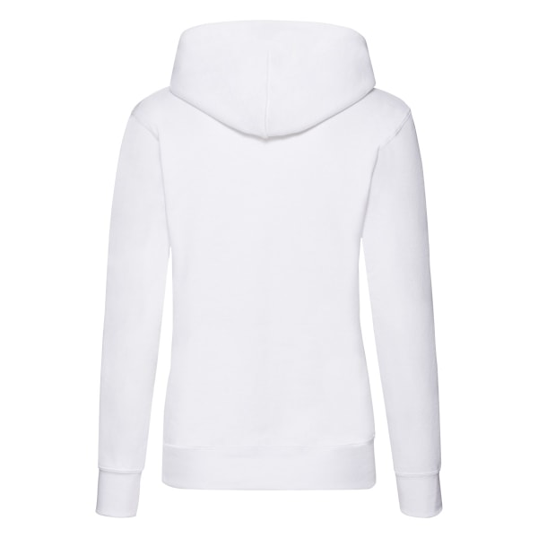 Fruit of the Loom Dam/Damer Classic 80/20 Lady Fit Hoodie L White L