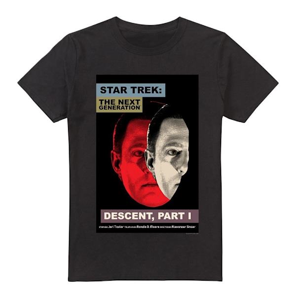 Star Trek Herr The Next Generation Säsong 6 Avsnitt 26 T-Shirt Black M