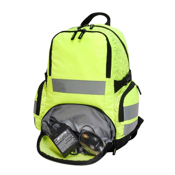 Shugon London Pro Hi-Vis-ryggsäck (paket med 2) One Size Hi-Vis Y Hi-Vis Yellow One Size