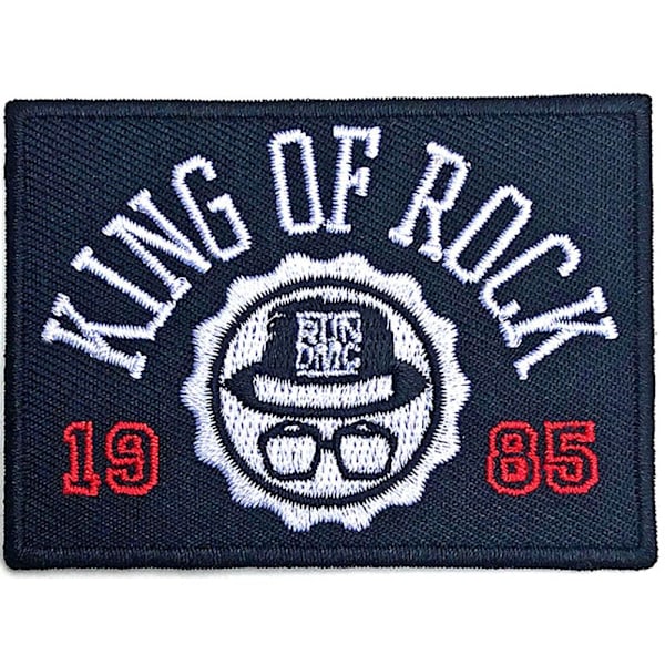 Run DMC King Of Rock Strykjärn På Patch En Storlek Blå/Vit Blue/White One Size