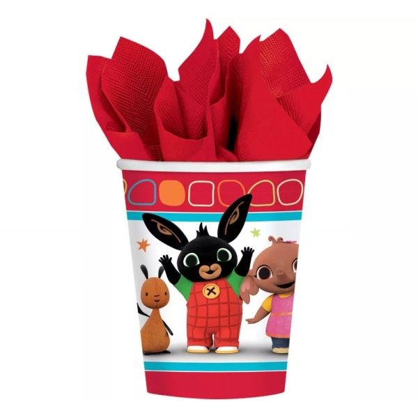 Bing Bunny Paper Party Cup (paket med 8) One Size Flerfärgad Multicoloured One Size