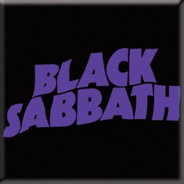 Black Sabbath Wavy Logo Kylskåpsmagnet En one size svart/lila Black/Purple One Size