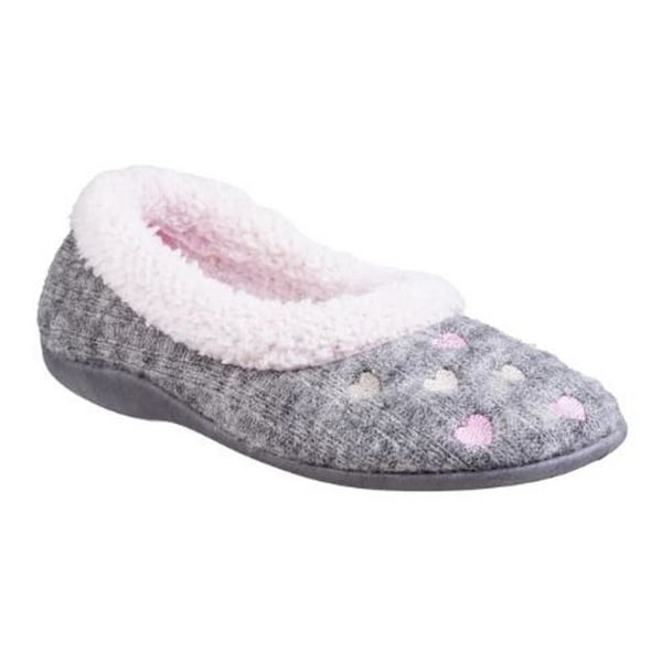 Fleet & Foster Dam/Damer Alaska Slip On Tofflor 3 UK Grå Grey 3 UK
